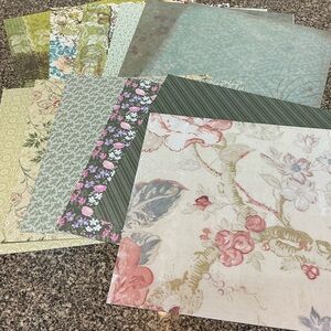 Country Sage Loose Scrapbook Paper Bundle